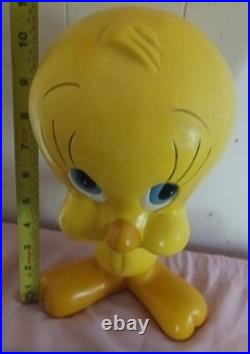 Extremely Rare Vintage collecti PVC Warner Bros Looney Tunes Giant Tweety Statue