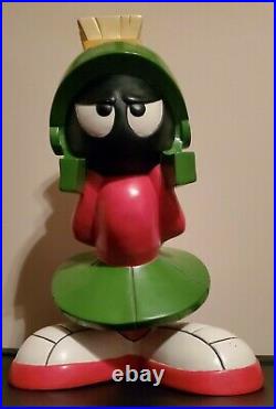 Extremely Rare! Warner Bros Looney Tunes Marvin the Martian Big Figurine Statue