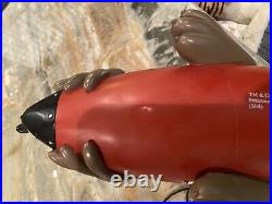 Extremely Rare! Warner Bros Looney Tunes Statue -Wile E Coyote on Rocket Statue