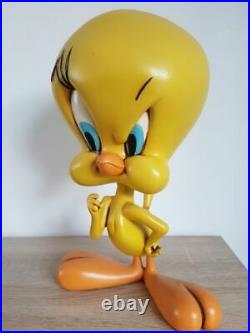 Extremely Rare! Warner Bros Looney Tunes Tweety Standing Big Figurine Statue