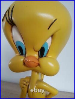 Extremely Rare! Warner Bros Looney Tunes Tweety Standing Big Figurine Statue