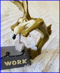 Extremely Rare! Wile E Coyote with TNT Trigger Genius At Work Figurine Statue