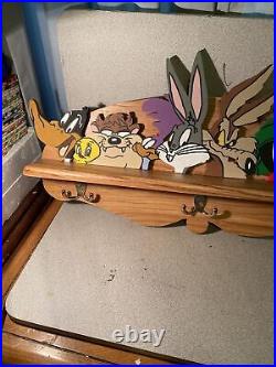 Extremely rare 30 Inches Long coat rack. Looney Tunes. Warner Bros