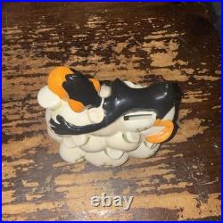 Extremely rare! Daffy Duck money box. Looney Tunes. Warner bros. VTG Marked READ