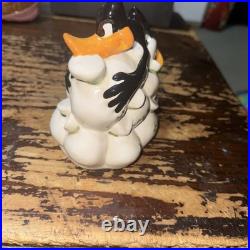Extremely rare! Daffy Duck money box. Looney Tunes. Warner bros. VTG Marked READ