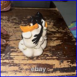 Extremely rare! Daffy Duck money box. Looney Tunes. Warner bros. VTG Marked READ
