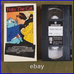 Fritz The Cat Double Feature (VHS) RARE Crumb Warner Bros 1988 NICE COPYS