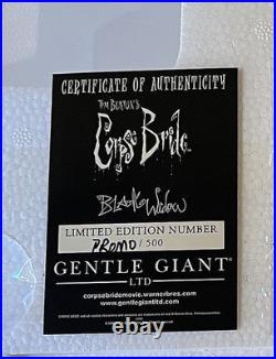 GENTLE GIANT Corpse Bride Black Widow Statue RARE Warner Bros. Production sample