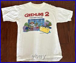 GREMLINS 2 THE NEW BATCH 1990 Warner Bros T-SHIRT Promo XL + GREMLIN FETUS Rare
