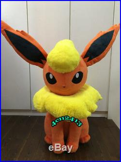 Giant 35inches Flareon Life Plush Doll Eevee Pokemon Center Toy Original RARE