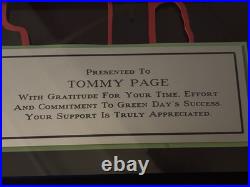 Green Day 15 Years 30 Million Sales RECORD AWARD IN-HOUSE Warner Bros. MEGA RARE