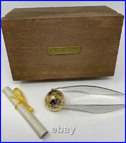 HARRY POTTER Extremely Rare Golden Snitch Executive Gift Wooden box with Letter