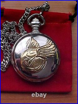 HARRY POTTER- RARE WARNER BROTHERS SNITCH POCKET WATCH WithDISPLAY BOX- GORGEOUS