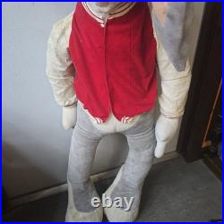 HUGE JUMBO LIFESIZE 58 BUGS BUNNY STUFFED PLUSH RABBIT WARNER BROTHERS Rare