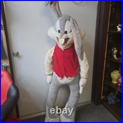 HUGE JUMBO LIFESIZE 58 BUGS BUNNY STUFFED PLUSH RABBIT WARNER BROTHERS Rare