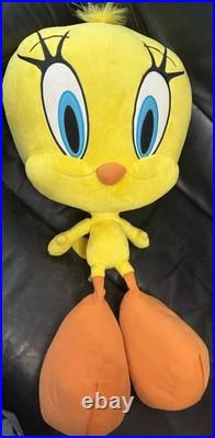HUGE Plush Tweetie Bird The Looney Tunes Show TM & Warner Bros Vtg RARE 25