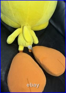 HUGE Plush Tweetie Bird The Looney Tunes Show TM & Warner Bros Vtg RARE 25