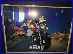 Harley Davidson Warner Brothers Bugs Bunny Cel Softail Sweethearts Rare Art Cell