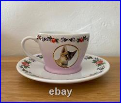 Harry Potter Collectable RARE Dolores Umbridge Cat Tea Cup & Saucer Warner Bros