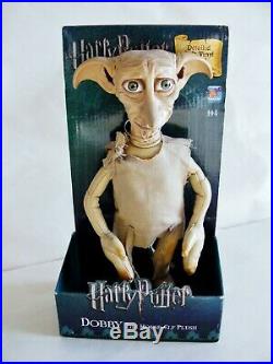 Harry Potter Dobby The House Elf Plush Doll Warner Bros Popco New in Box RARE