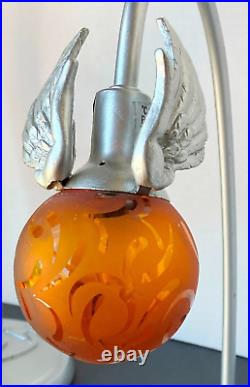 Harry Potter Golden Snitch Electric Lamp & Quartz Clock Set VINTAGE 2001 RARE