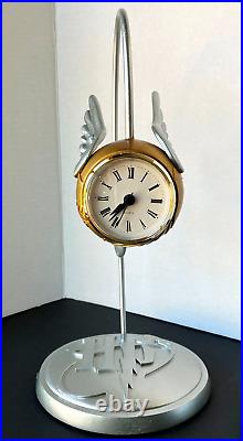 Harry Potter Golden Snitch Electric Lamp & Quartz Clock Set VINTAGE 2001 RARE