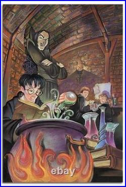 Harry Potter In Potions Class RARE Bode 2000 Giclee Warner Bros SIGNED 82/250