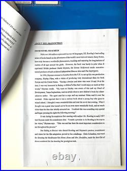 Harry Potter Philosopher's Stone WARNER BROS PRESS KIT Notes Slides Photos RARE Harry Potter Philosopher's Stone WARNER BROS PRESS KIT Notes Slides Photos RARE