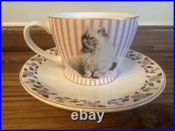 Harry Potter Warner Bros Studios Tour Dolores Umbridge Cat Cup + Saucer Rare