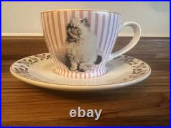 Harry Potter Warner Bros Studios Tour Dolores Umbridge Cat Cup + Saucer Rare