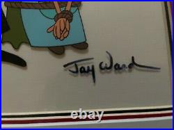 Jay Ward signed scene cel Dudley Do-Right Very Rare
