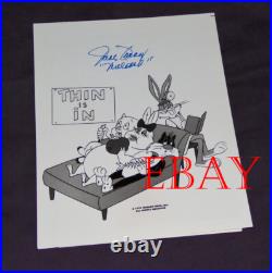 June Foray signed photo Millicent rabbit Looney Tunes Warner Bros RARE animation