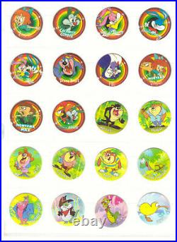LOONEY TUNES / TINY TOON Complete 100 Tazos Toys Collection Figures Vintage