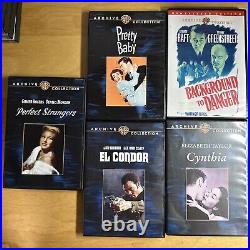 LOT (25) Warner Bros Archive Collection DVDs Classic Movies Many Rare HTF