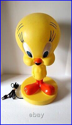 Large 19 TWEETY BIRD Vintage 1960s Lighted Lamp Blow Mold Warner Brothers RARE