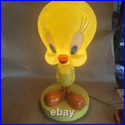 Large 19 TWEETY BIRD Vintage 1960s Lighted Lamp Blow Mold Warner Brothers RARE