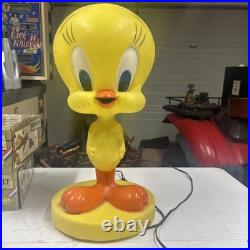 Large 19 TWEETY BIRD Vintage 1960s Lighted Lamp Blow Mold Warner Brothers RARE