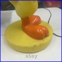 Large 19 TWEETY BIRD Vintage 1960s Lighted Lamp Blow Mold Warner Brothers RARE