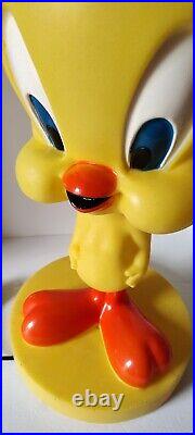 Large 19 TWEETY BIRD Vintage 1960s Lighted Lamp Blow Mold Warner Brothers RARE