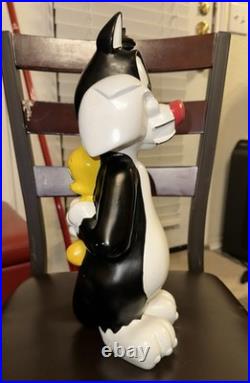 Looney Toons Sylvester & Tweety Bird Warner Bros Store Big Statue 1996 23 Rare