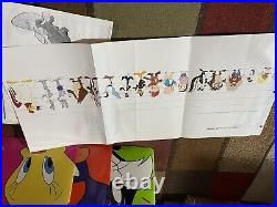Looney Tunes 1988 Character Etc Reference Binder Rare Warner bros. Plus extras