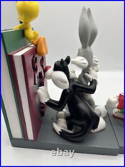 Looney Tunes Bookends Very Rare Vintage Bugs Bunny, Taz, Tweety, Daffy Duck