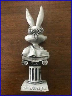 Looney Tunes Bugs Bunny Roman Emperor Bust Figurine Statue Rare 1996 5.5
