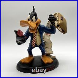 Looney Tunes Daffy Duck Workaholic Vintage Figurine Statue Warner Bros. Rare HTF