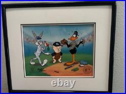 Looney Tunes Doctoring Daffy Cel Signed by Charles McKimson 112/250 Ltd RARE
