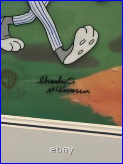 Looney Tunes Doctoring Daffy Cel Signed by Charles McKimson 112/250 Ltd RARE