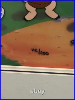 Looney Tunes Doctoring Daffy Cel Signed by Charles McKimson 112/250 Ltd RARE