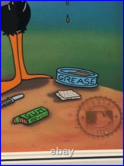 Looney Tunes Doctoring Daffy Cel Signed by Charles McKimson 112/250 Ltd RARE