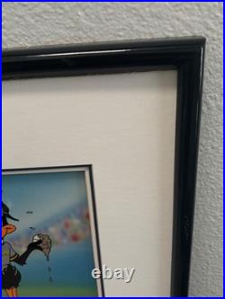 Looney Tunes Doctoring Daffy Cel Signed by Charles McKimson 112/250 Ltd RARE