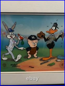 Looney Tunes Doctoring Daffy Cel Signed by Charles McKimson 112/250 Ltd RARE